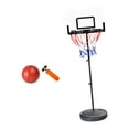 thumbnail image 2 of Juego de aro de baloncesto con soporte para deportes, juego de interior y exterior, coordinación mano-ojo práctica, portería de baloncesto, juguetes, 118 centímetros, 2 of 8