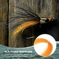 thumbnail image 4 of Uxcell Crystal Flash Fly Fishing Line, Sparkle Fly Tying Material Kit Holographic Dry Flies Thread Supplies Orange, 4 of 7