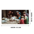 thumbnail image 1 of Ganfancp Póster de Navidad Cubrir Puerta de Garaje, Murales de Pared, Invierno,Al Aire Libre, Decoración de Puerta Grande para Interior y Exterior Decoración de Navidad Ofertas de La Semana 1X Tela p, 1 of 2