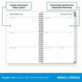 thumbnail image 4 of Blue Sky 2027 Weekly and Monthly Planner Calendar, January 2027 - December 2027, 5" x 8", Flexible Frosted Cover, Laminated Tabs, Durable Twin Wire Binding, Tula, 4 of 10