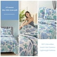 thumbnail image 3 of Beartech Ocean Quilt Twin Size Coastal Blue Bedspread Microfiber Cabin Bedding Set, 3 of 7