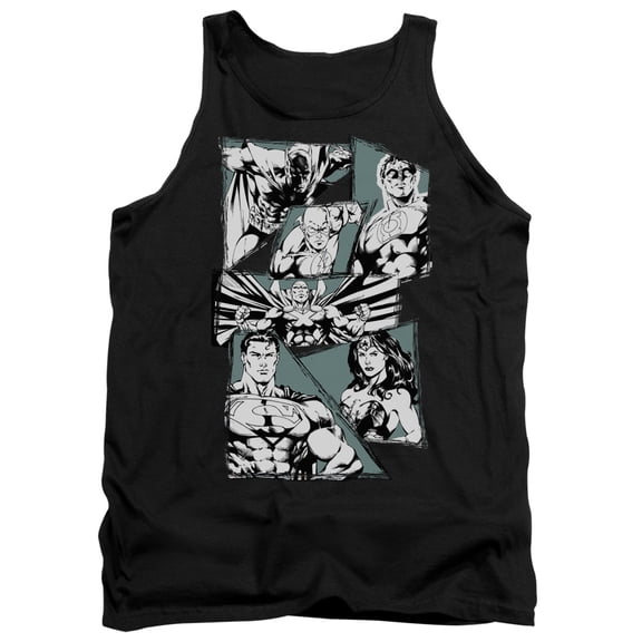Jla - A Mighty League - Tank Top - X-Large