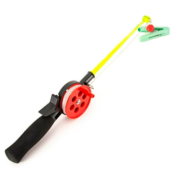 Outdoor Mini Portable Ice Fishing Rod with Clip Crab Shrimp Fishing Rod&Reel Set