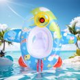 thumbnail image 1 of Flotadores de piscina lindos del anillo de natación inflable del bebé con el volante para los niños pequeños, 1 of 6