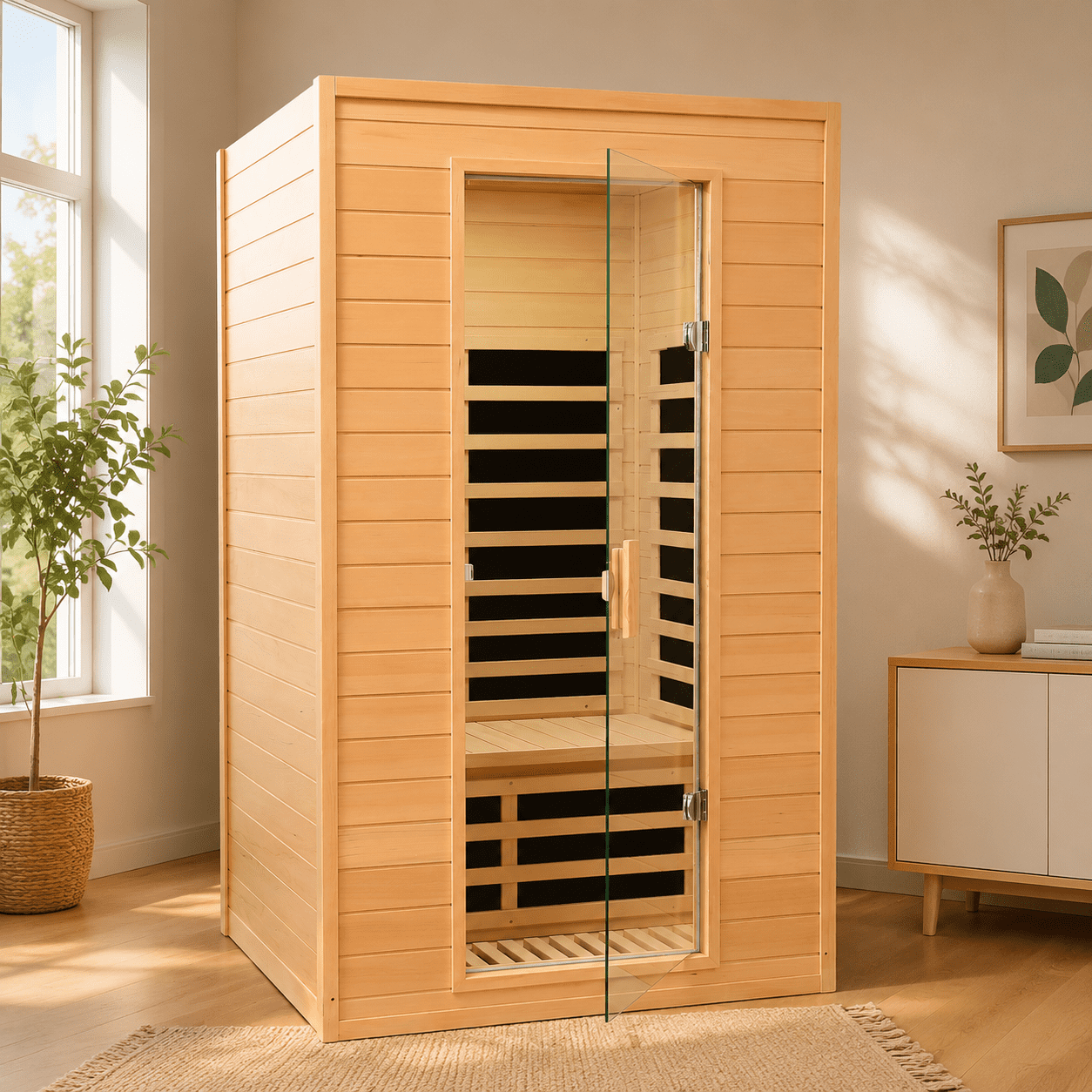 Golden Designs GDI-6232-01 Luxury 2 Person Infrared Carbon Sauna