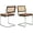 Brown, variant on Natural Rattan Dining Chairs Set of 2/4/6, Upholstered Mid-Century Modern Dining Room Chairs with Cane Backrest, Retro Velvet Kitchen Chairs with Chrome Base