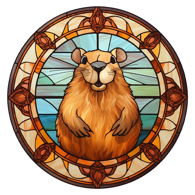 5D DIY Capibara Vidrieras Kit 30x30cm