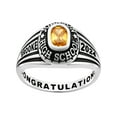 thumbnail image 2 of Order Now for 2025 Graduation, Freestyle Women's Platinum over Sterling Classic Class Ring, Personalized, High School or College Graduation, 2 of 8