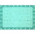 thumbnail image 1 of Ahgly Company Indoor Rectangle Oriental Light Blue Traditional Area Rugs, 5' x 7', 1 of 4