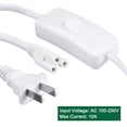 thumbnail image 4 of Cable de extensión de alimentación LED T5 T8 con interruptor de 3 pines y longitud de 3 metros, 2 piezas, 4 of 5