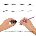 thumbnail image 3 of Jumpingount Bolígrafo de maquillaje permanente de un solo extremo Manual para cejas agujas redondas profesionales bolígrafos con pin de bloqueo bordado a Mejoradores de cejas y pestañas Jumpingount CE001519-00, 3 of 6
