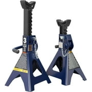 TCE 3 Ton (6,000 LBs) Capacity Double Locking Steel Jack Stands, 2 Pack, Blue, DMT43002AU