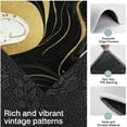 thumbnail image 3 of Black and Gold Marble Wavy Lines Pattern Kitchen Rugs Sets Of 3,Kitchen Runner Rugs Non Skid Washable,Decorative Kitchen Floor Mats for Kitchen,Sink,Laundry,17"x30"+ 17"x47" + 17"x59", 3 of 6