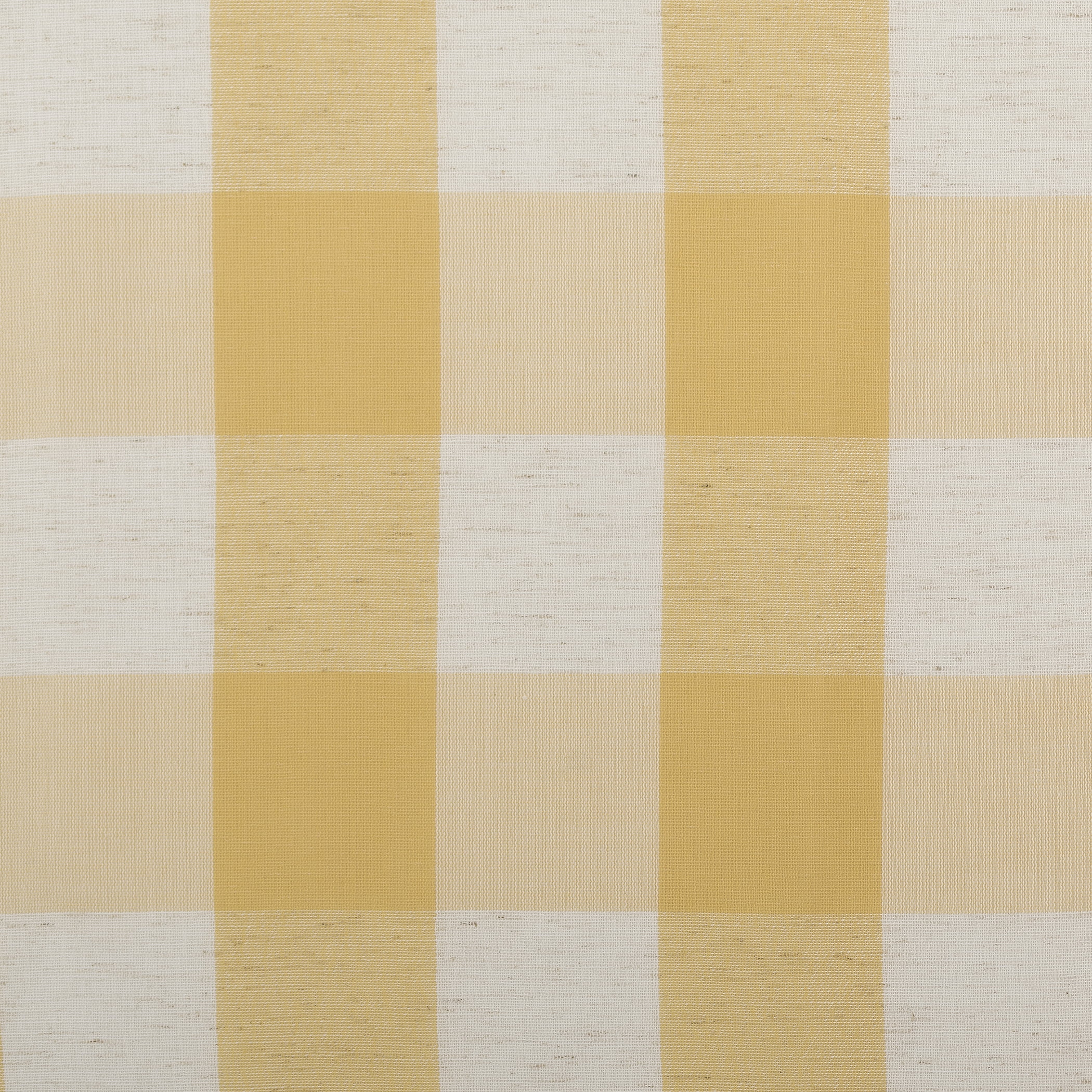Better Homes and Gardens Buffalo Plaid Semi-Sheer Back Tab Curtain Panel, 50" x 84", Yellow