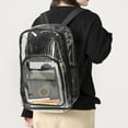 thumbnail image 5 of PENGXIANG Transparent School Bag Waterproof Backpack Clearview Travel Backpack Spacious Waterproof Stain-resistant Bag with Visible, 5 of 5