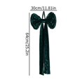 thumbnail image 6 of Velvet Christmas Bow,25.2 x 11.8 in Large Hanging Bow Decoration, Pleated Long-Tail Design with Hanging Loop, Holiday Bow for Christmas Tree Wreath Door and Mantel, 6 of 6