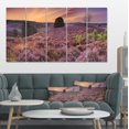 thumbnail image 1 of Blooming Heather at Dawn Panorama - Impression sur Toile Paysage, 1 of 3