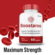 Boostaroo Blood Flow Pills, Maximum Strength for Male Health, Boostaroo Male Supplement (1 Pack)