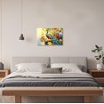 thumbnail image 4 of ZHONGYUTONG Peacock Canvas Wall Art Peacock Pictures Wall Decor Elegant Animals Painting Print Modern Artwork for Living Room Decor Framed (12.00" x 18.00"), 4 of 5