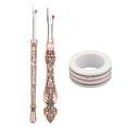 thumbnail image 2 of 2pcs Retro Seam Remover With Sewing Position Tape Exquisite DIY Hand Stitch Removal Tool, Quickly Remove Threads, Wide Applications For Sewing And Fabrication, 2 of 8
