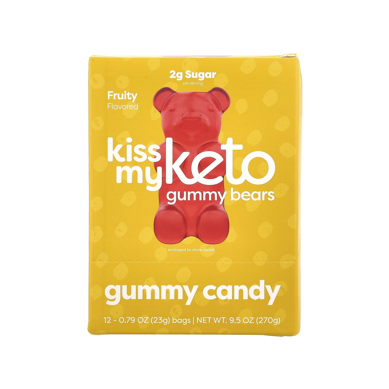 Kiss My Keto Gummies Candy – Low Carb Candy Gummy Bears, Keto Snack Pack – Healthy Candy Gummys – Vegan Candy, Keto Gummy Candy – Keto Candy Gummies (12-pack)