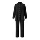 thumbnail image 2 of VISgogo Conjunto de trajes casuales para mujer, camisa de manga larga con cuello de solapa de color sólido, pantalones de cintura elástica a juego VISgogo moda, 2 of 9