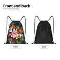 thumbnail image 5 of Easygdp Summer Birds and Flowers Drawstring Backpack, Beach Sackpack, Travel Sackpack Lightweight for Sports, Gym, Travel, Swimming - Small, 5 of 9