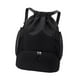 thumbnail image 4 of Mochila con cordón para hombre y mujer, ligera, para exteriores, de gran capacidad, impermeable, con compartimento para zapatos, bolsa deportiva para Negro, 4 of 8