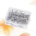 thumbnail image 1 of 100pcs Stainless Steel T Pins for Wig Use Silver Color 53mm, 1 of 5