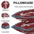 thumbnail image 5 of Nautical Anchor Lumbar Pillow Covers 20x12 Inch Set of 2, Red Navy Blue Coastal Stars Ocean Waterproof Outdoor Pillow Covers, Decorative Cushion Pillowcases for Couch, Sofa, Bed, Garden, Patio, 5 of 9