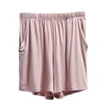 thumbnail image 2 of Hilenly Womens Pajama Shorts Lightweight Elastic Waist Modal Pajama Bottoms Soft Comfy Lounge Shorts with Pockets, 2 of 7