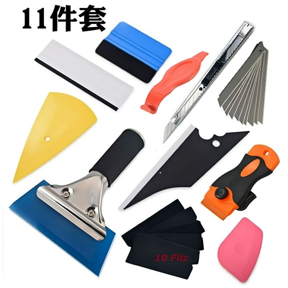 CCOCC 11PCS Window Tint Tools Kit Car Auto Film Tinting Scraper Squeegee Installation
