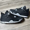 thumbnail image 2 of Ni - ke Jordan 4 Retro Black Canvas-Very Clean-Size 11.5, 2 of 5