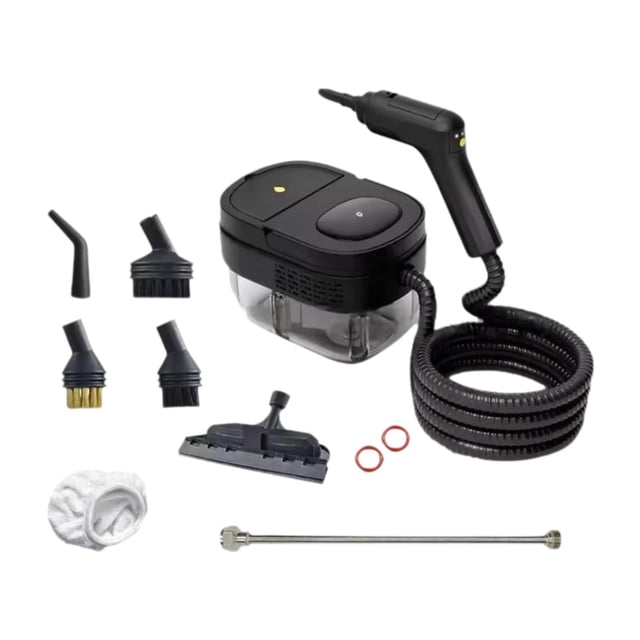twisto Steam Cleaner Portable Handheld Steamer Multipurpose High Pressure Household Cleaning Machine Efficient Car Steamer with Accessories PP Material Suitable for cleaning multi surfaces