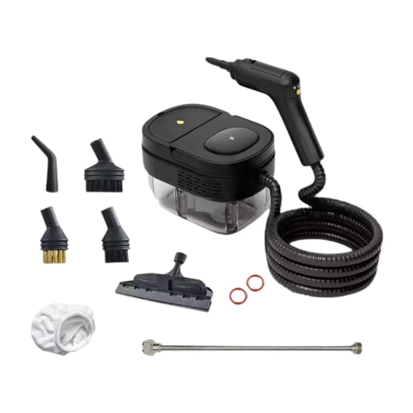 twisto Steam Cleaner Portable Handheld Steamer Multipurpose High Pressure Household Cleaning Machine Efficient Car Steamer with Accessories PP Material Suitable for cleaning multi surfaces