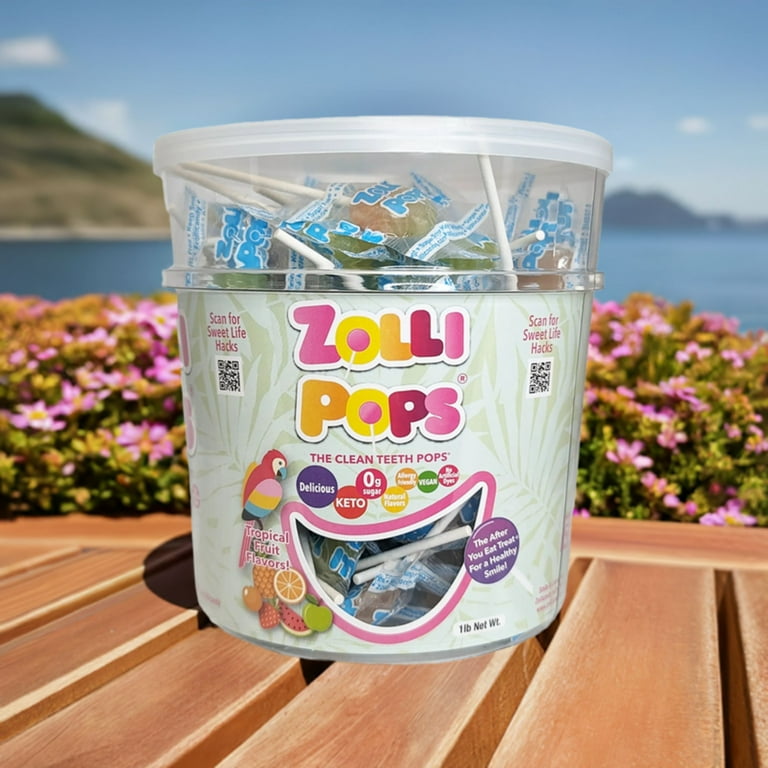 ZOLLIPOPS Sugar Free, Allergen Free Lollipops with Natural