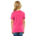 thumbnail image 4 of Daxton Youth Size Short Sleeve Tee Basic Tshirt Tops- Hot Pink, X-Small, 4 of 6