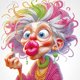 thumbnail image 1 of Resina Con Forma Especial Personaje Abuela Divertida Diamante Parcial 30*30cm Likrtyny, 1 of 9
