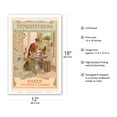 thumbnail image 2 of Hengstenberg - Anker Sewing Machines - Vintage Advertising Poster by A. Vossaert c.1910 - Master Art Print (Unframed) 12in x 18in, 2 of 4