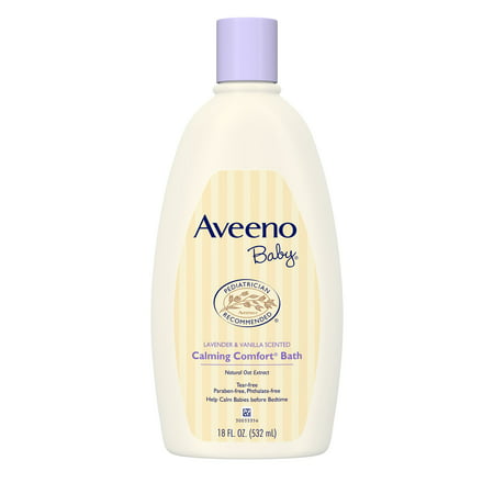 Aveeno Baby Calming Comfort Tear-Free Bath, Hypoallergenic, 18 fl.