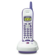 Angle View: Uniden 2.4 GHz Cordless Phone With Call Waiting and Caller ID, Purple