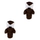 thumbnail image 3 of Eigraketly Animal Golf Club Headcover Protector for Driver cc/No.1 Wood Brown Rat 460 Tipo 1 2piezas, 3 of 6
