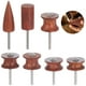 thumbnail image 1 of Kit de 7 brocas para bruñir bordes de cuero, juego de brocas para pulir cuero ideal para rebabas en bordes de cuero que simplifican los trabajos de artesanía de cuero para herramientas rotativas, 1 of 6