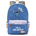 thumbnail image 1 of Mochila de lona con estampado 3D de Disney Stitch para niños y niñas, bolsas escolares de gran capacidad, mochila de viaje para estudiantes, 1 of 1