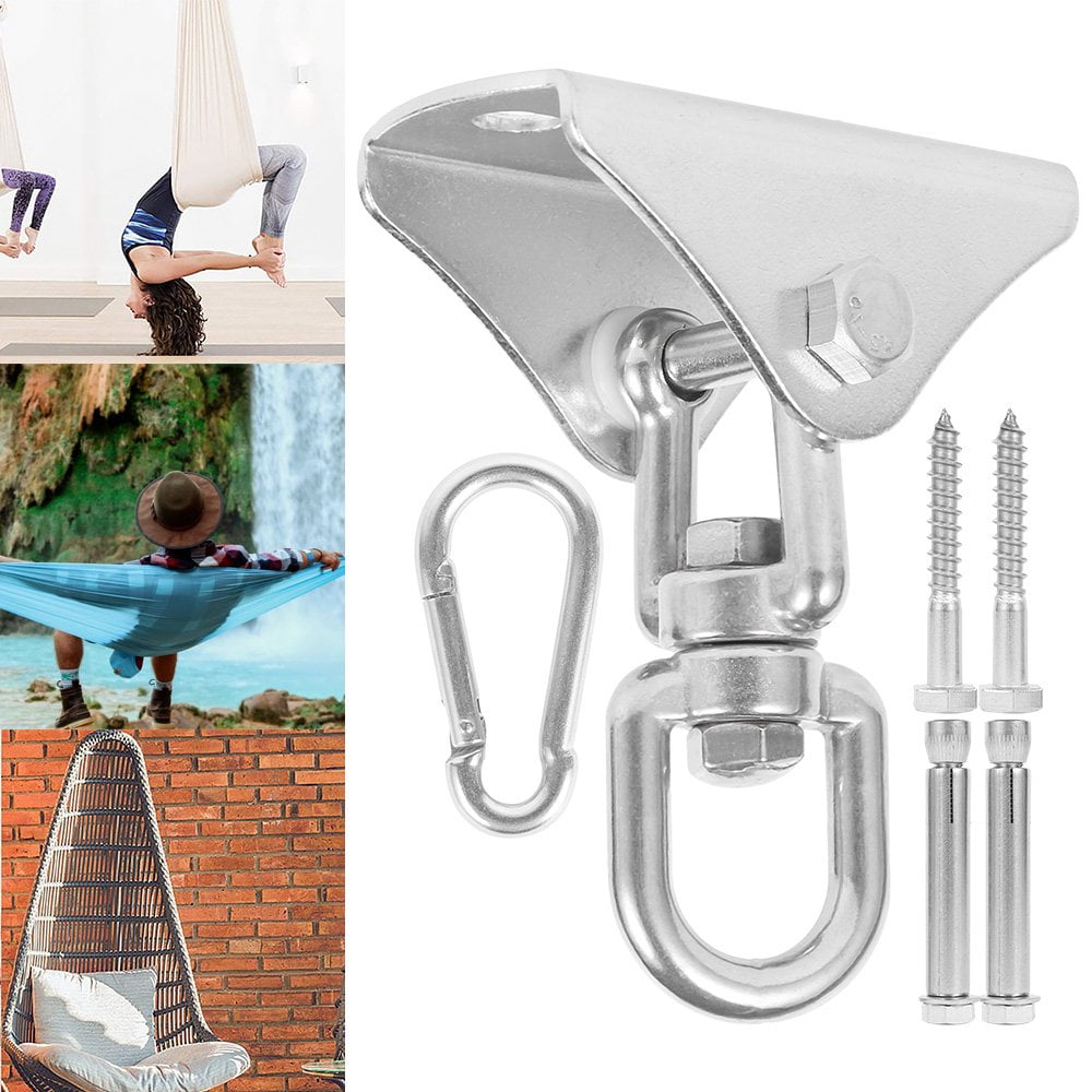 360 Hammock Chair Hanging Ceiling Mount Snap Swivel Hooks Hardware Kit 格安