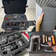 thumbnail image 4 of Pull Rod Toolbox Waterproof Hard Case Large Trolley Tool Box on Wheels Professional Instrument Tool Box With Sponge Pelican Case 46.5x41x32cm, 4 of 6