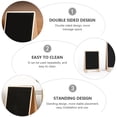 thumbnail image 2 of Jiandong wooden billboards 3pcs Wooden Chalkboards with Easels for Party Decoration(5.31X5.31X3.54Inch), 2 of 10
