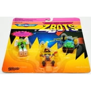 Micro Machines Z-Bots Xactor, Stixxer, Catron Figures 1993 Galoob No. 65716