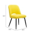 thumbnail image 3 of Teddy Dining Chair (Set of 2) Yellow, 3 of 15