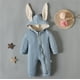 thumbnail image 2 of Toddler Boy Easter Outfit Toddler Girl Bunny Hoodie Romper with Zipper Easter Outfit Toddler Boy, 2 of 6